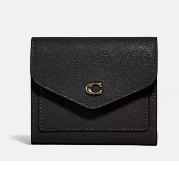 Coach Black Wallet with Gold Accent - Picture 1 of 8